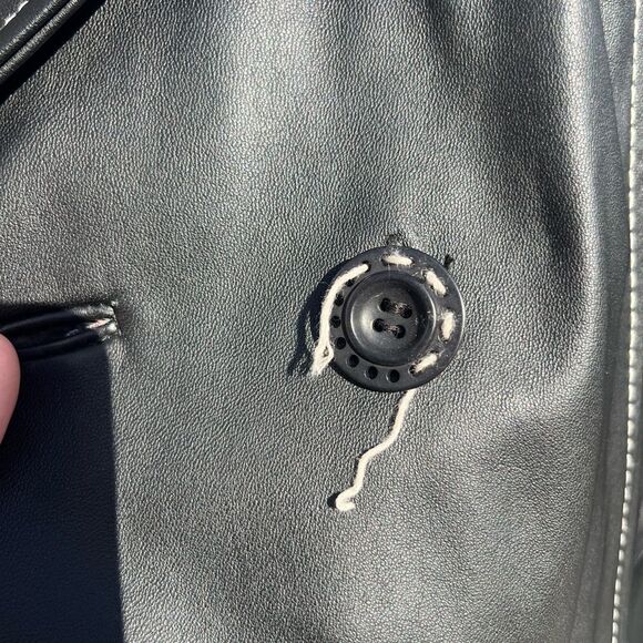 American Modern Alexander Julian Genuine Lambskin Leather Jacket - Picture 9 of 13